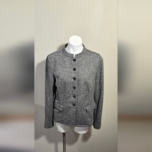 Tommy Hilfiger Gray Long Sleeve Knit Jacket Women's Size 14